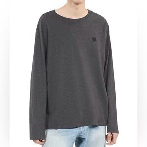 The Kooples cotton blazen patch long sleeve tee